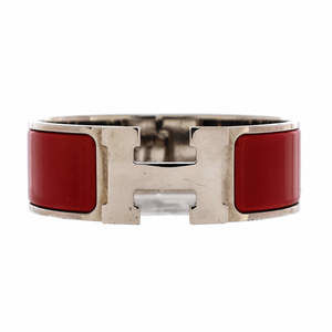 Hermes Wide Clic H Bracelet Enamel